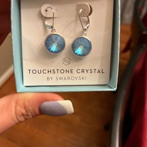 Swarovski Chameleon Blue Earrings